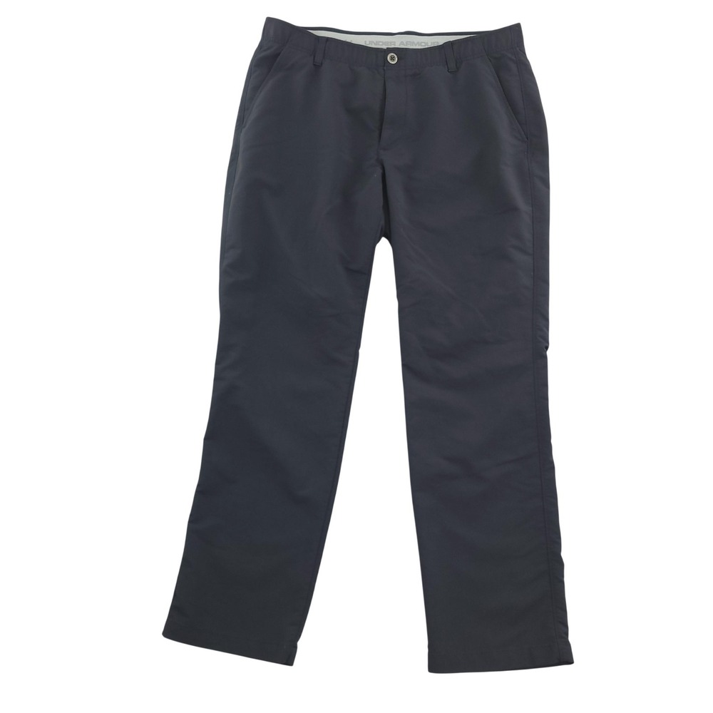 Under Armour Match Play Pants Mens 38x32 Black Microfiber Stretch Performance